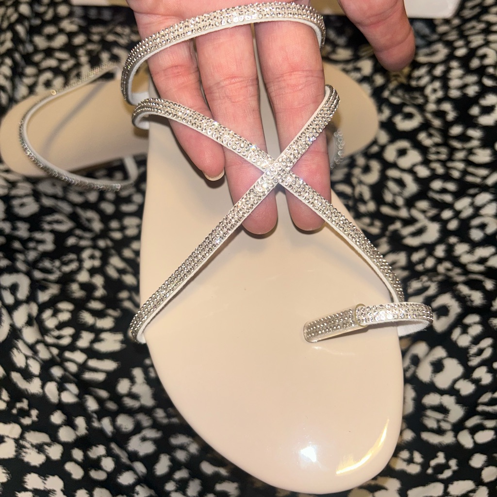 Strappy Rhinestone Sandals